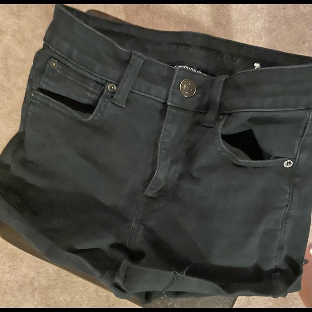 American eagle high waisted jean shorts
